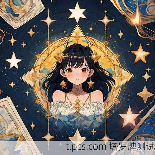 塔罗牌印象,插画头像女生的神秘魅力