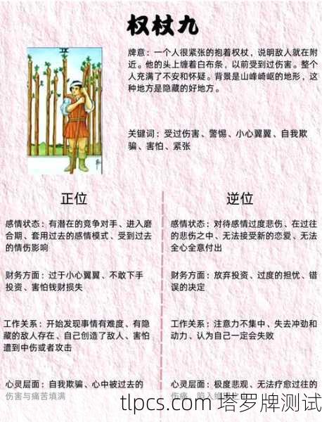 权杖九逆位,防御与疲惫的深层解析