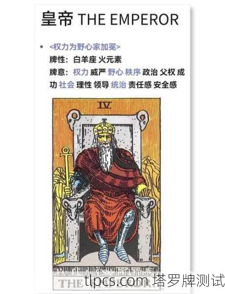 秩序的化身,塔罗牌皇帝正位图像中的权力美学与精神象征