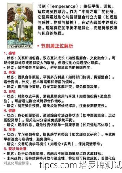 节制牌,在调和与平衡中探寻生命流动的智慧