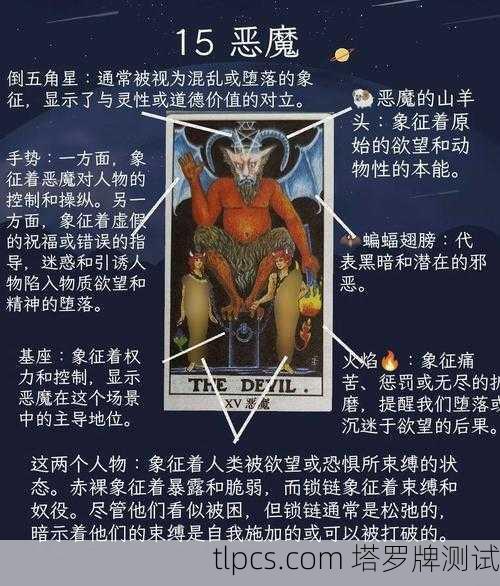 塔罗牌感情占卜恶魔,揭示欲望与束缚的深层真相