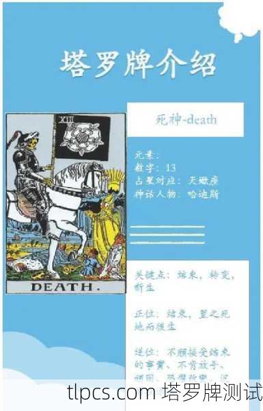 需要明确的是，死神牌在塔罗中极少代表肉体的死亡。它的核心寓意是结束、转变、重生与新生