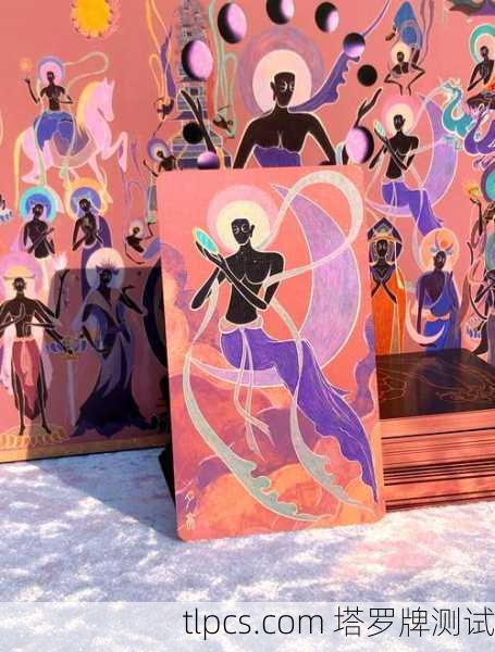 手绘塔罗牌月亮,潜意识的迷雾与内在觉醒