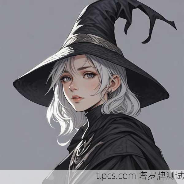 塔罗牌巫师头像，一面窥探灵魂的魔镜