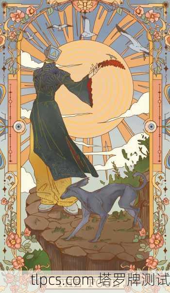 塔罗牌巫师头像，一面窥探灵魂的魔镜