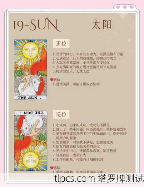 塔罗牌中的太阳，光明、活力与成功的象征