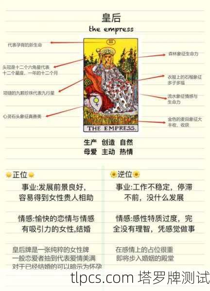 女皇牌,丰饶母性与创造力的个性塔罗密码